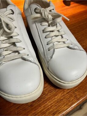 Birkenstock White Leather Sneakers